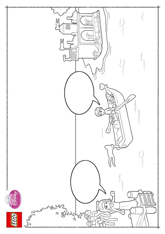 Lego Disney Princess Coloring Pages - Coloring Pages for Kids